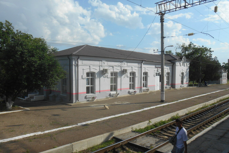 Железнодорожный вокзал в селе Белая Глина
